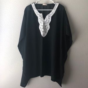 Black sheer cover up